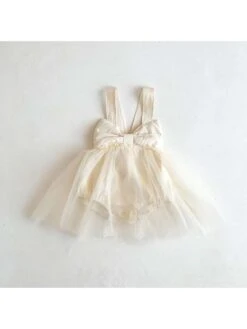 Bow Spaghetti Straps Cotton Sleepsuits -Kids Clothing Shop P 20240617113618874 507