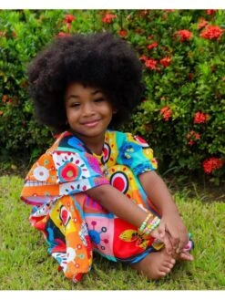 Pattern Print Flower A-line Girl Dresses -Kids Clothing Shop P 20240617114805450 907