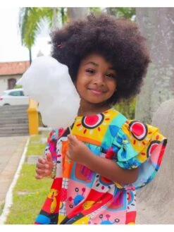 Pattern Print Flower A-line Girl Dresses -Kids Clothing Shop P 20240617114806755 992