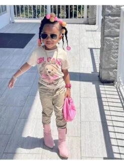 Letter Cartoon Fitted Girl Clothing Sets -Kids Clothing Shop P 20240617140807819 382