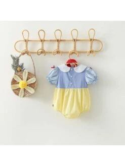 Colorblock Patchwork Buckle Rompers -Kids Clothing Shop P 20240617142007022 170