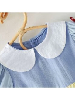 Colorblock Patchwork Buckle Rompers -Kids Clothing Shop P 20240617142008338 342