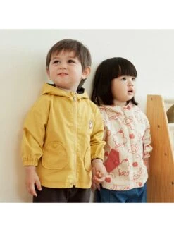 Hooded Cotton Single Breasted Boy Coat