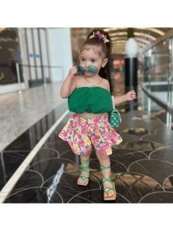 Colorblock Flower Girl Clothing Sets -Kids Clothing Shop P 20240617143614820 546