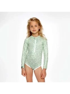 Zebra Print Leopard Crewneck Fitted Swimsuits