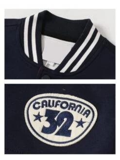 Colorblock Crewneck Draped Sleeve Boy Coat -Kids Clothing Shop P 20240617183606069 679