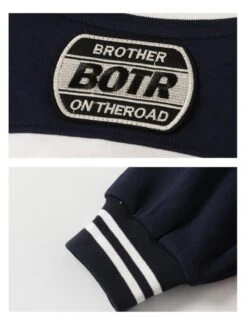 Colorblock Crewneck Draped Sleeve Boy Coat -Kids Clothing Shop P 20240617183607885 597