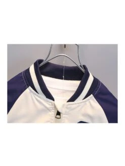 Colorblock Striped Fitted Boy Coat -Kids Clothing Shop P 20240618083645295 703