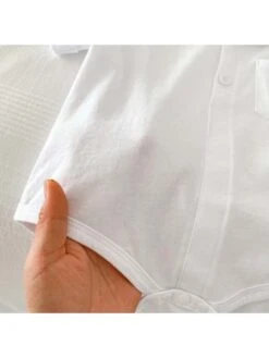 Bow Cotton Buckle Rompers -Kids Clothing Shop P 20240618103222136 353