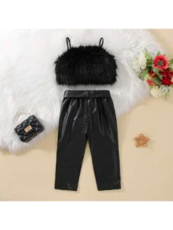 Fluff Bow PU Girl Clothing Sets 7 Fluff Bow PU Girl Clothing Sets -Kids Clothing Shop P 20240618105229022 488