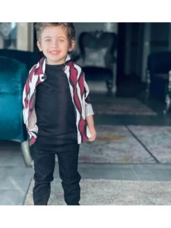 Striped Long Sleeve Loose Boy Tops