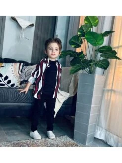 Striped Long Sleeve Loose Boy Tops 9 Striped Long Sleeve Loose Boy Tops -Kids Clothing Shop P 20240618114028377 384