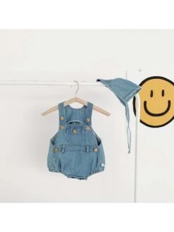 Spaghetti Straps Cotton Buckle Rompers -Kids Clothing Shop P 20240618134816236 967