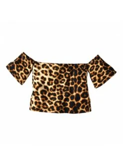 Leopard Stringy Selvedge A-line Girl Clothing Sets -Kids Clothing Shop P 20240618162018770 989