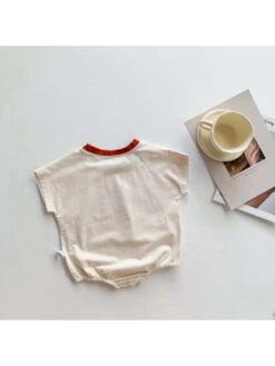 Crewneck Batwing Sleeve Cotton Rompers -Kids Clothing Shop P 20240619091205613 193