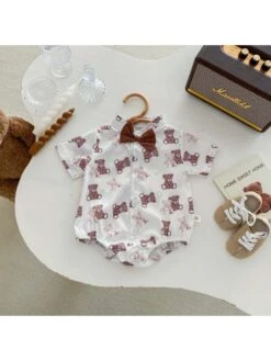 Bow Crewneck Overalls Sets -Kids Clothing Shop P 20240619104441160 925