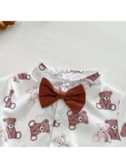 Bow Crewneck Overalls Sets -Kids Clothing Shop P 20240619104442476 753