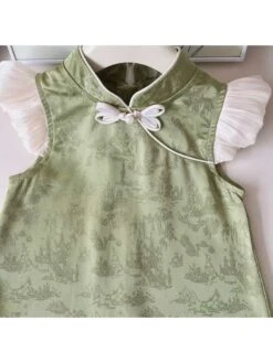 Patchwork Gauze Zipper Girl Dresses 14 Patchwork Gauze Zipper Girl Dresses -Kids Clothing Shop P 20240619113622651 530