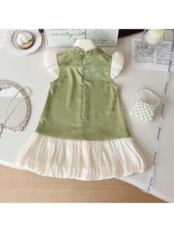 Patchwork Gauze Zipper Girl Dresses 17 Patchwork Gauze Zipper Girl Dresses -Kids Clothing Shop P 20240619113624861 330