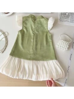 Patchwork Gauze Zipper Girl Dresses 18 Patchwork Gauze Zipper Girl Dresses -Kids Clothing Shop P 20240619113625486 735