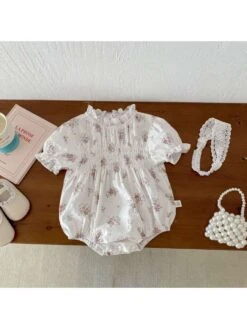 Ruched Cotton Buckle Rompers 5 Ruched Cotton Buckle Rompers -Kids Clothing Shop P 20240619115638211 146