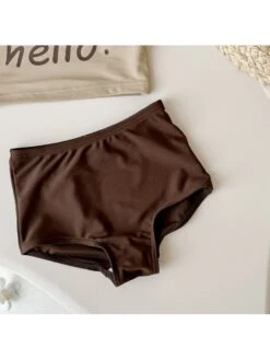 Colorblock Letter Cropped Girl 3 Piece Swimsuit -Kids Clothing Shop P 20240619140434075 794