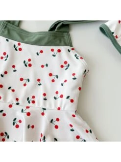 Ruffle Colorblock Tie-wrap Sporty Swimsuits -Kids Clothing Shop P 20240619143626629 940