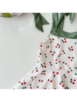 Ruffle Colorblock Tie-wrap Sporty Swimsuits -Kids Clothing Shop P 20240619143627276 725