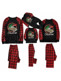 Colorblock Mid-rise Loose Family Sets