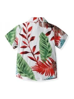 Flower Cotton Single Breasted Boy Clothing Sets -Kids Clothing Shop P 20240619154408076 703