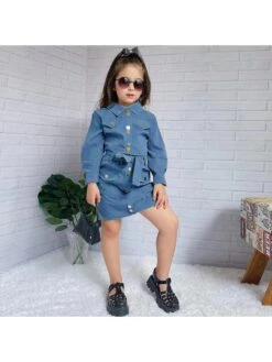 Solid Color Girl Clothing Sets