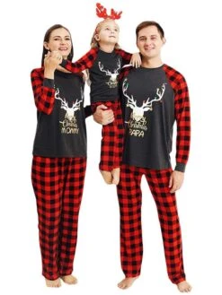 Colorblock Mid-rise Fitted Family Sets