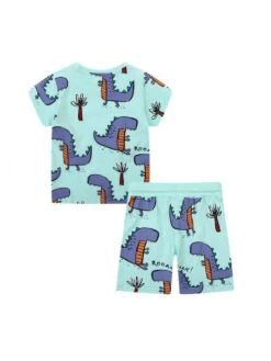 Animal Print Crewneck Loose Boy Clothing Sets -Kids Clothing Shop P 20240620112819759 507