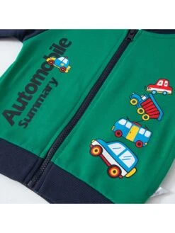 Crewneck Cotton Zipper Boy Coat 5 Crewneck Cotton Zipper Boy Coat -Kids Clothing Shop P 20240620114025374 407