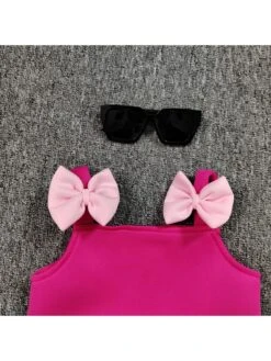 Bow Colorblock Layered Girl Clothing Sets -Kids Clothing Shop P 20240620143206022 614