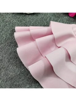 Bow Colorblock Layered Girl Clothing Sets -Kids Clothing Shop P 20240620143207169 611