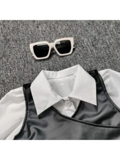 Ruffle PU A-line Girl 2 Piece Sets -Kids Clothing Shop P 20240620144420048 262