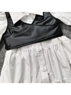 Ruffle PU A-line Girl 2 Piece Sets -Kids Clothing Shop P 20240620144420814 610