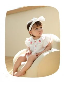 Flower Lacework Cotton Rompers -Kids Clothing Shop P 20240620153609174 181
