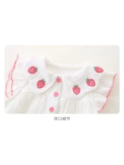 Flower Lacework Cotton Rompers -Kids Clothing Shop P 20240620153610501 368