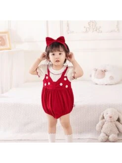 Colorblock Lacework Overalls Rompers
