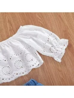 Embroidery Ripped Girl Clothing Sets -Kids Clothing Shop P 20240620162014542 149