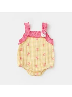 Flower Spaghetti Straps Slip Dress Rompers -Kids Clothing Shop P 20240620165610718 147