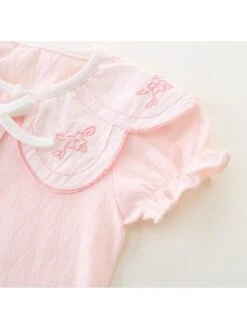 Rhombus Lattice Crewneck Cotton Sleepsuits -Kids Clothing Shop P 20240620172003038 863