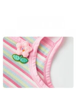 Striped Spaghetti Straps Knitting Rompers -Kids Clothing Shop P 20240620184845682 352