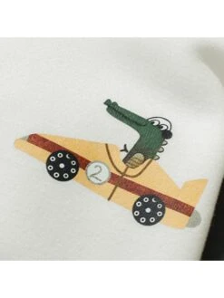 Cartoon Pattern Colorblock Fitted Boy Coat -Kids Clothing Shop P 20240620185624072 128