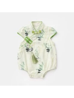 Tassel Crewneck Cotton Rompers -Kids Clothing Shop P 20240620190005692 658