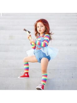 Colorblock Halter Letter Christmas Girl Clothing Sets -Kids Clothing Shop P 20240621090427407 463