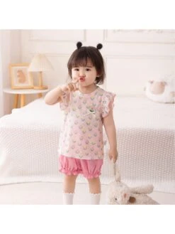 Flower Crewneck Baggy Sets