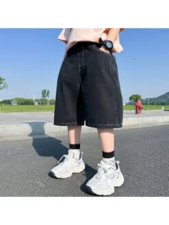 Solid Color Cotton Cargo Jeans Boy Pants 7 Solid Color Cotton Cargo Jeans Boy Pants -Kids Clothing Shop P 20240621110415648 629